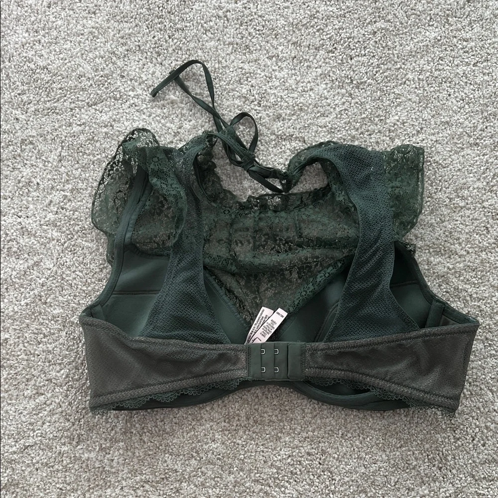 Victoria's Secret Dark Green Lace Bralette - Picture 2 of 5
